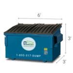 Greenway 2-yard front loader dumpster for compact commercial waste.